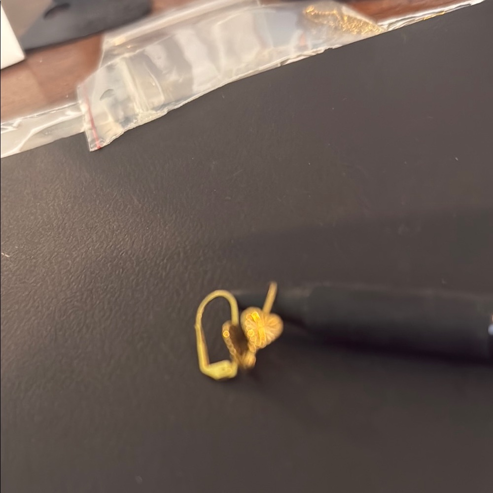 Gold Heart Earrings